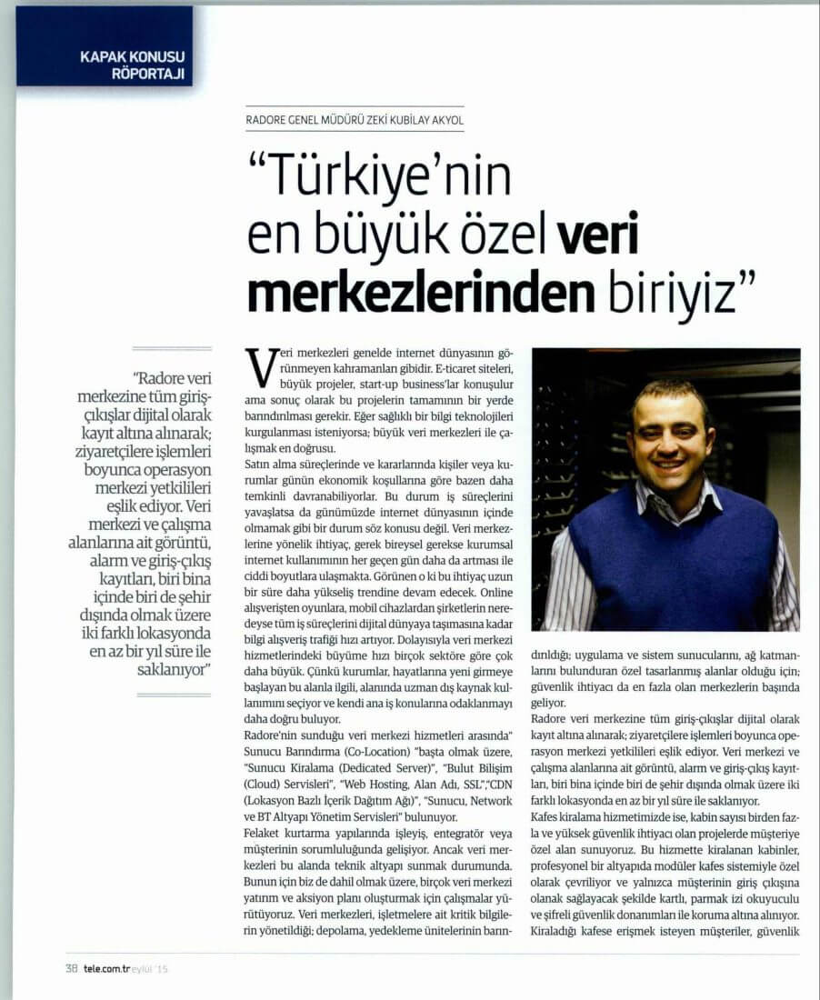 Tele.com.tr Dergisi - Radore 1